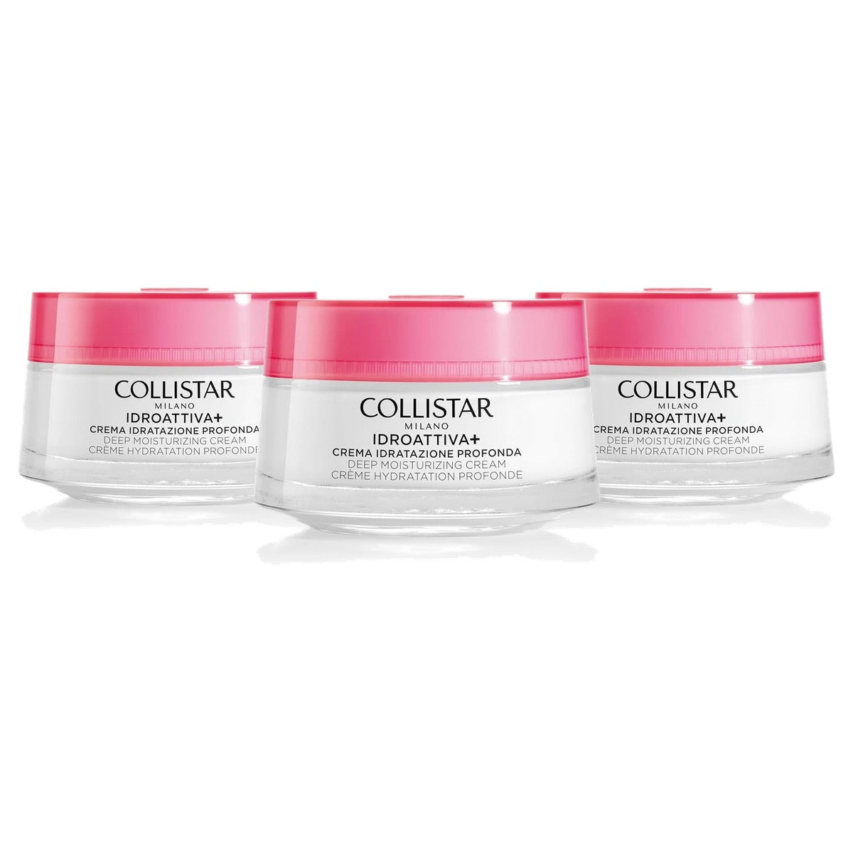 Collistar Idroattiva+ Crema Idratazione Profonda Gezichtscrème 50 ml - 3-pack
