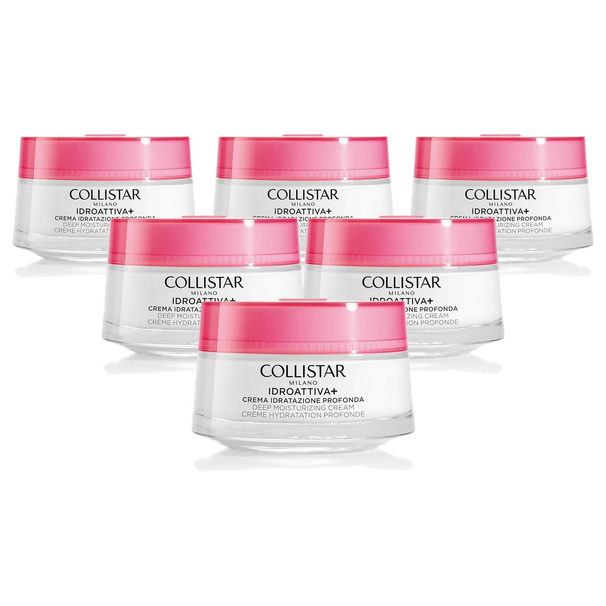 Collistar Idroattiva+ Crema Idratazione Profonda Gezichtscrème 50 ml - 6-pack