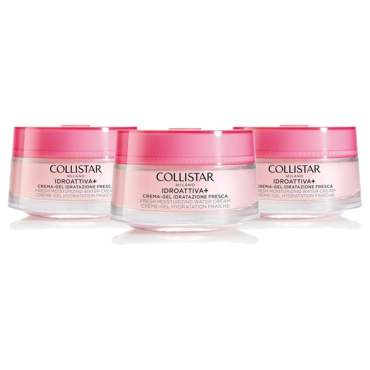 Collistar Idroattiva+ Gezichtscrème met 100 Uur Vocht 50 ml - 3-pack