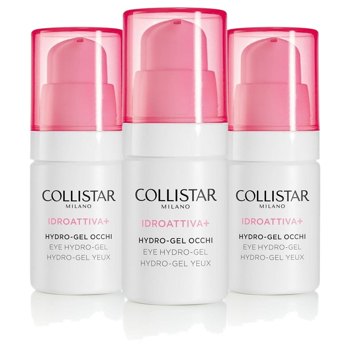 Collistar Idroattiva+ Hydro-Gel Occhi Oogcrème 15 ml - 3-pack