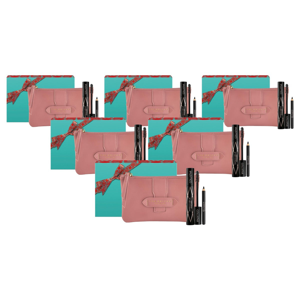 Collistar Impeccabile Mascara-cadeauset met Oogstift en Pochette - 6-pack