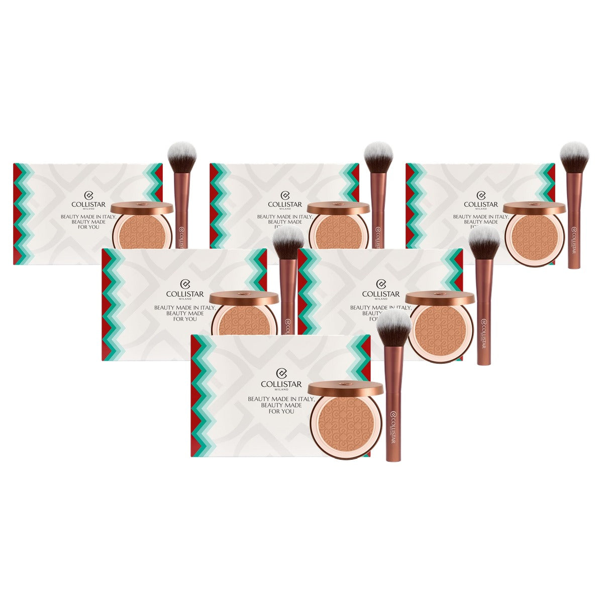 Collistar Magica Terra Cadeauset Bronzingpoeder 9 g + Professionele Kwast - 6-pack