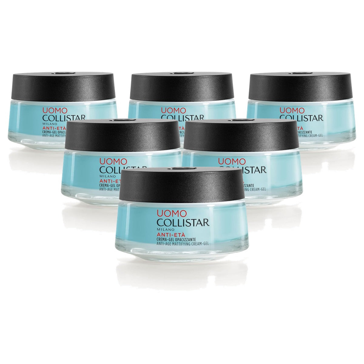 Collistar Matterende Anti-Aging Crèmegel voor Heren 50 ml - 6-pack