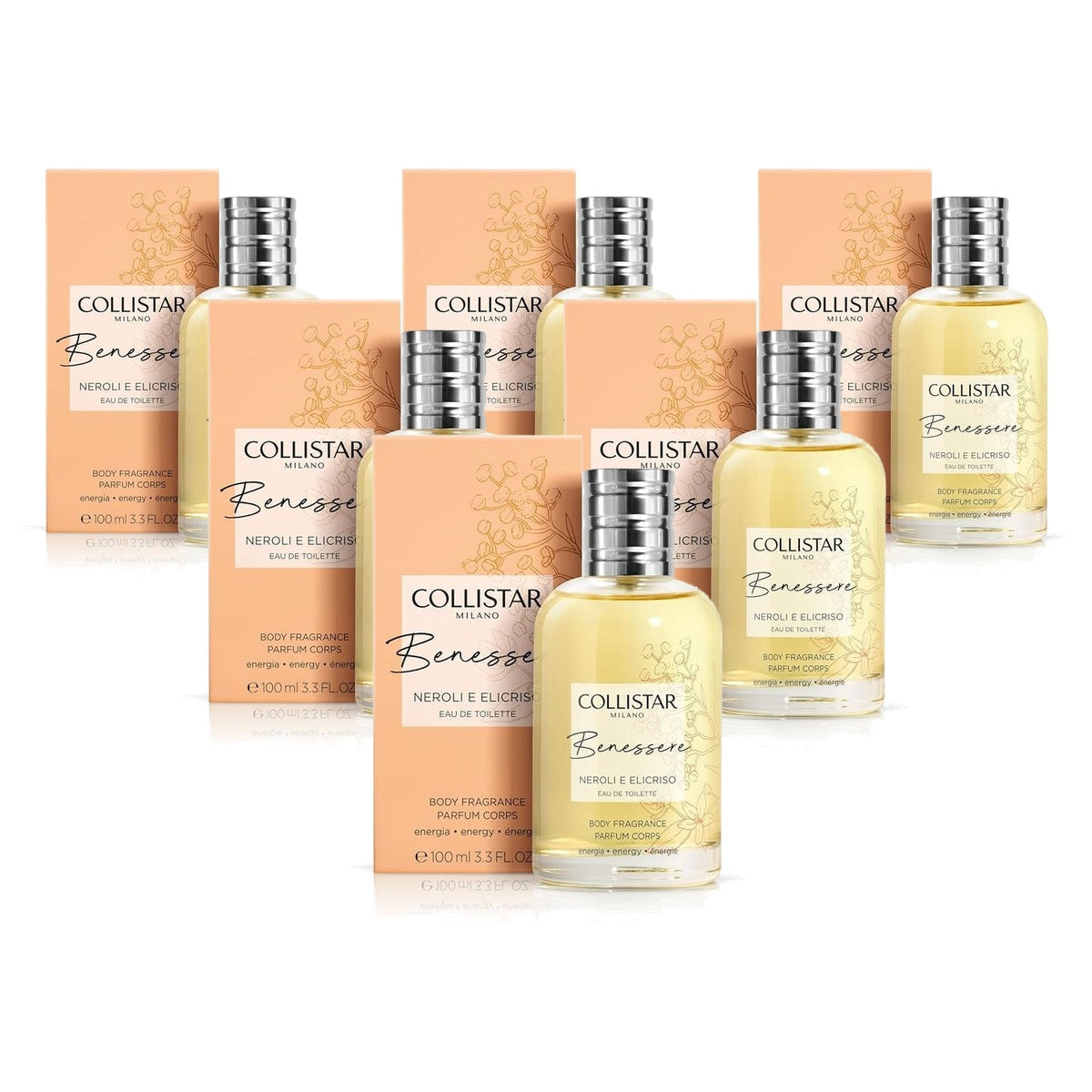 Collistar Neroli & Elicrisio Eau de Toilette Uniseks 100 ml - 6-pack