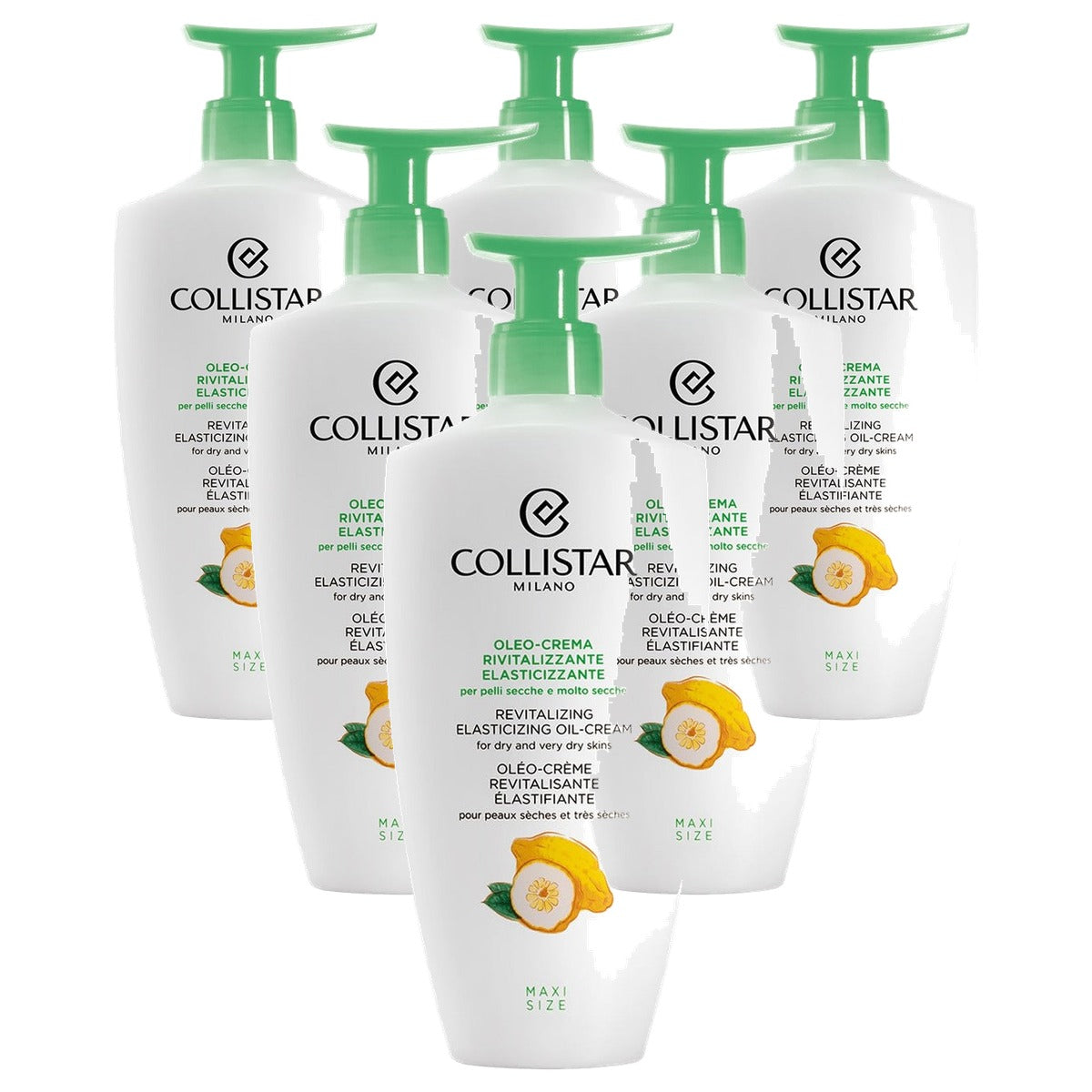 Collistar Revitaliserende Elastische Oleo-Crème voor Droge Huid 400 ml - 6-pack
