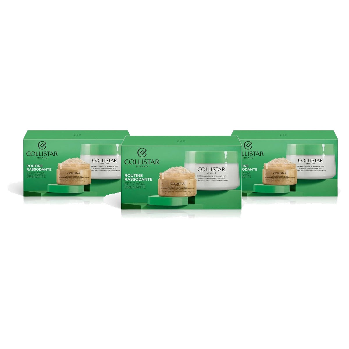 Collistar Set voor Lichaam Intensief Straffende Crème 400 ml + Thalasso Scrub Anti-Water 150 g - 3-pack