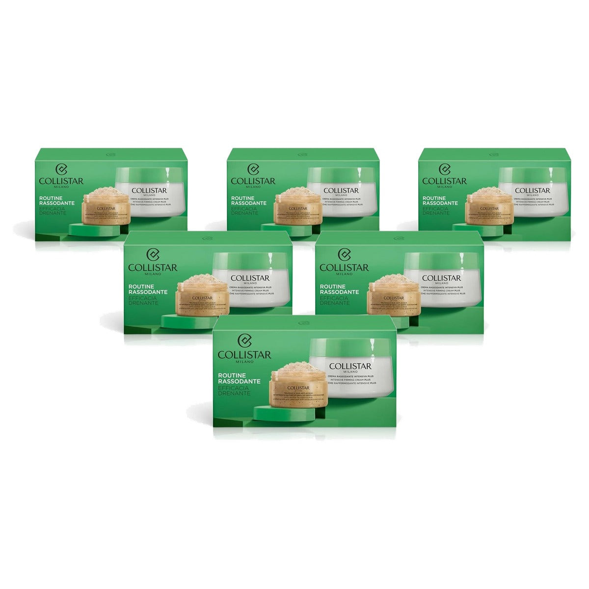 Collistar Set voor Lichaam Intensief Straffende Crème 400 ml + Thalasso Scrub Anti-Water 150 g - 6-pack