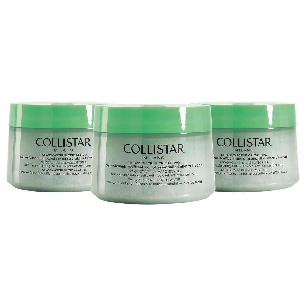 Collistar Talasso Crioactief Lichaamsscrub met Koudeffect 700 g - 3-pack