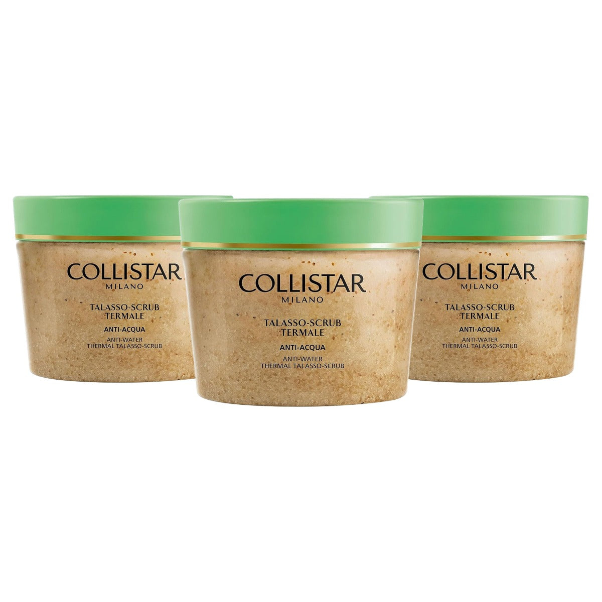 Collistar Talasso Lichaamsscrub Anti-Water met Zeezout en Rietsuiker - 3-pack