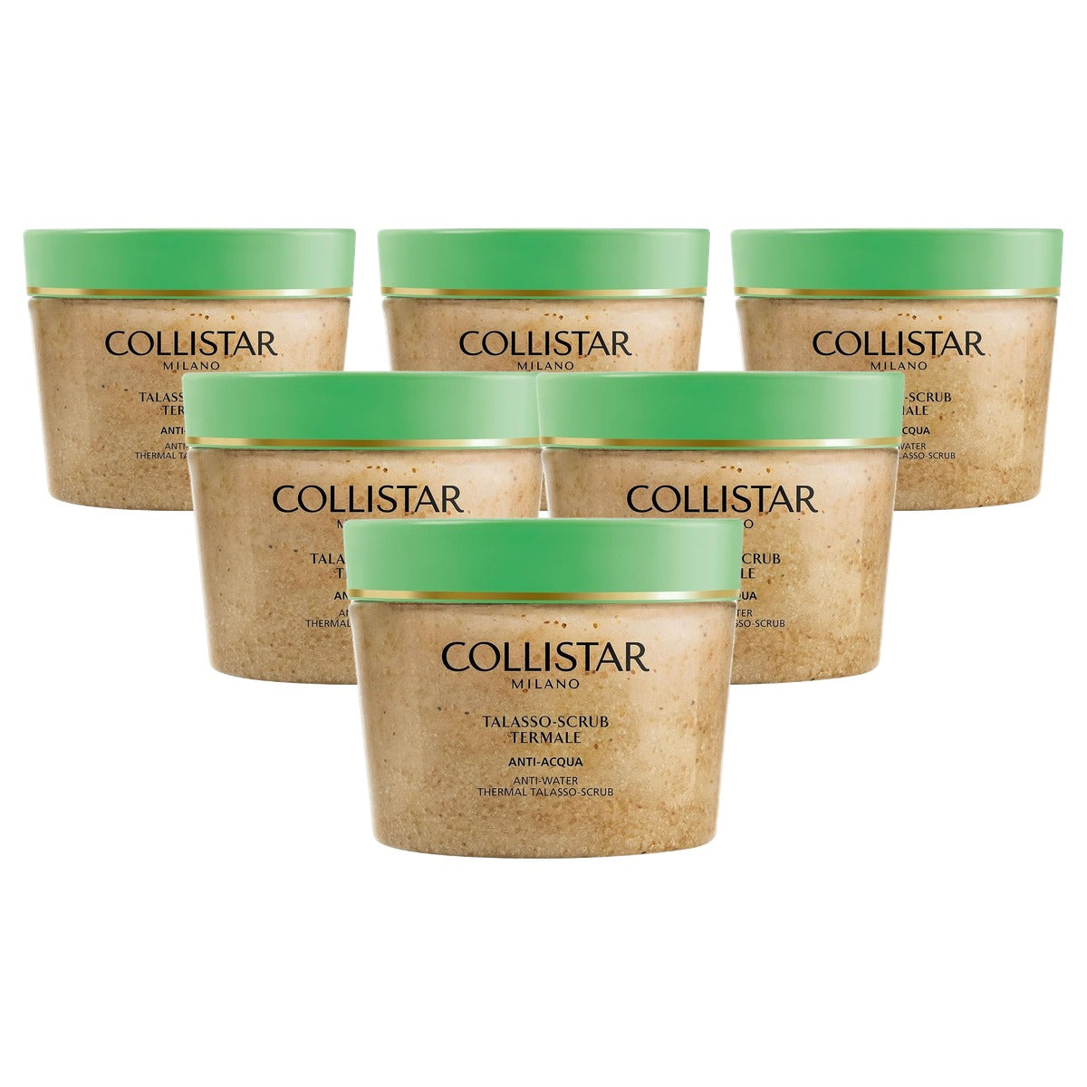 Collistar Talasso Lichaamsscrub Anti-Water met Zeezout en Rietsuiker - 6-pack