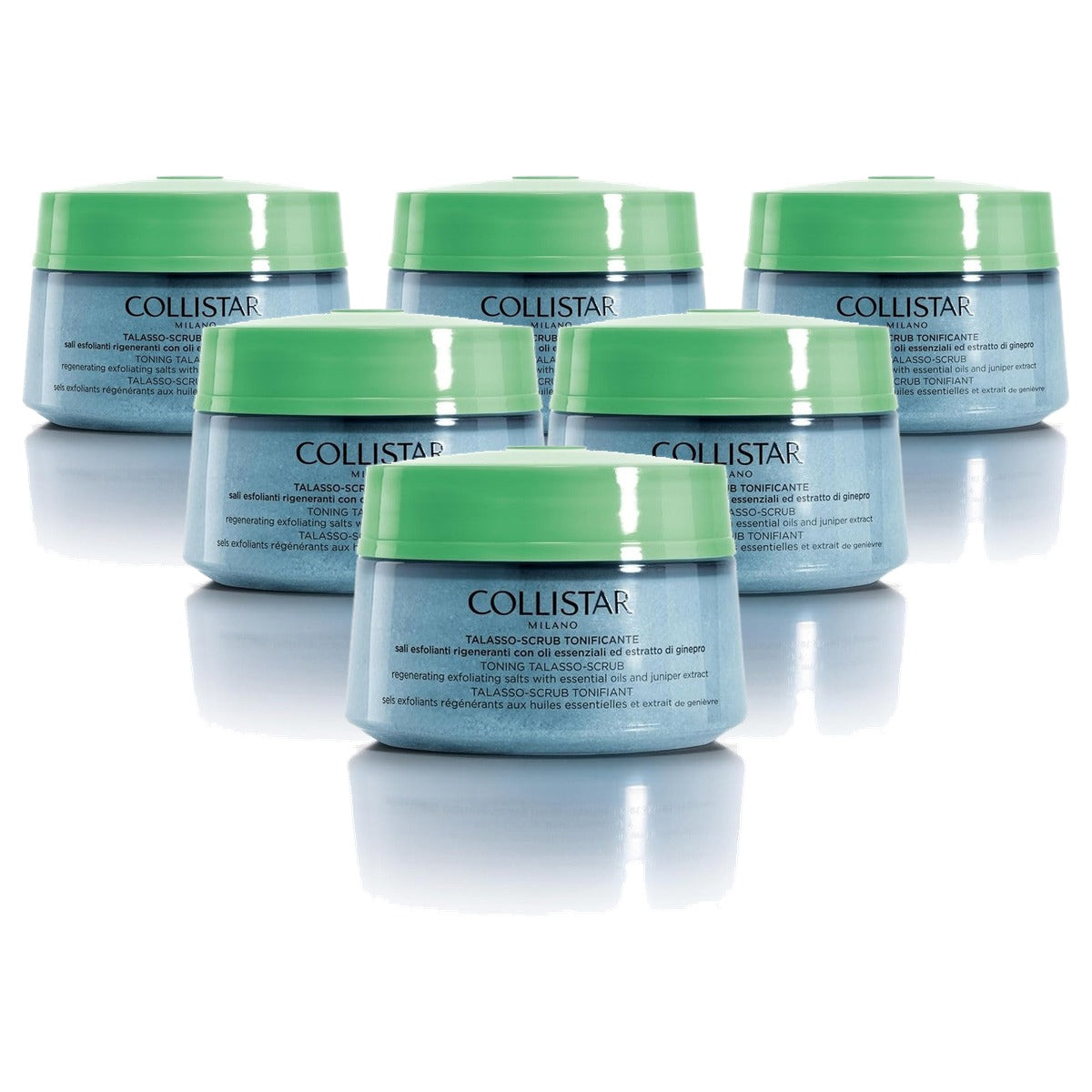 Collistar Talasso-Scrub Stimulerend met Zeezout en Jeneverbes-Extract 300 g - 6-pack