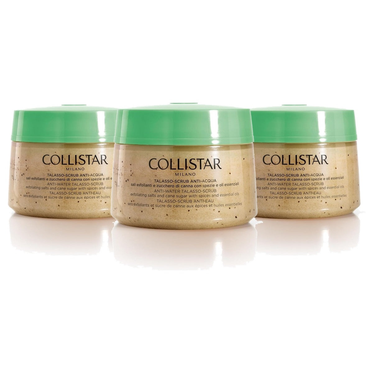 Collistar Thalasso Anti-Waterscrub Lichaamsscrub met Plantaardige Oliën 700 g - 3-pack