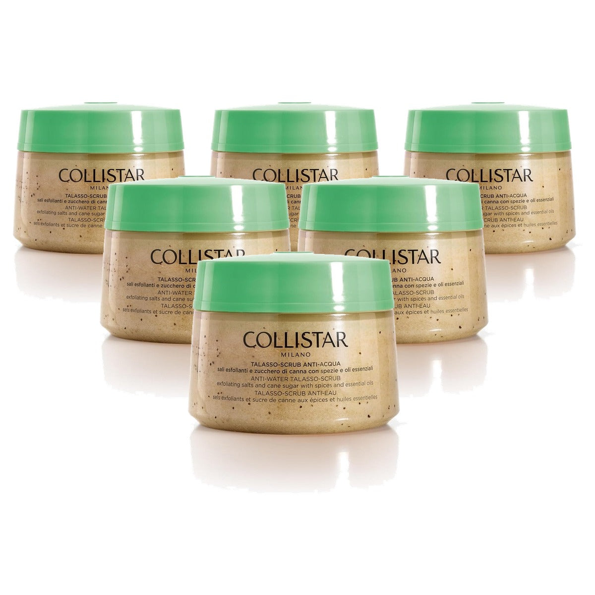 Collistar Thalasso Anti-Waterscrub Lichaamsscrub met Plantaardige Oliën 700 g - 6-pack