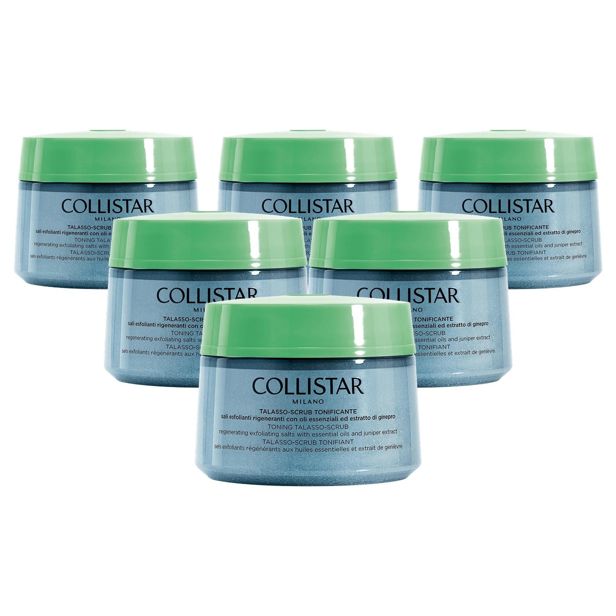 Collistar Thalasso-Peeling met Zeezouten en Jeneverbes-Extract 700 g - 6-pack