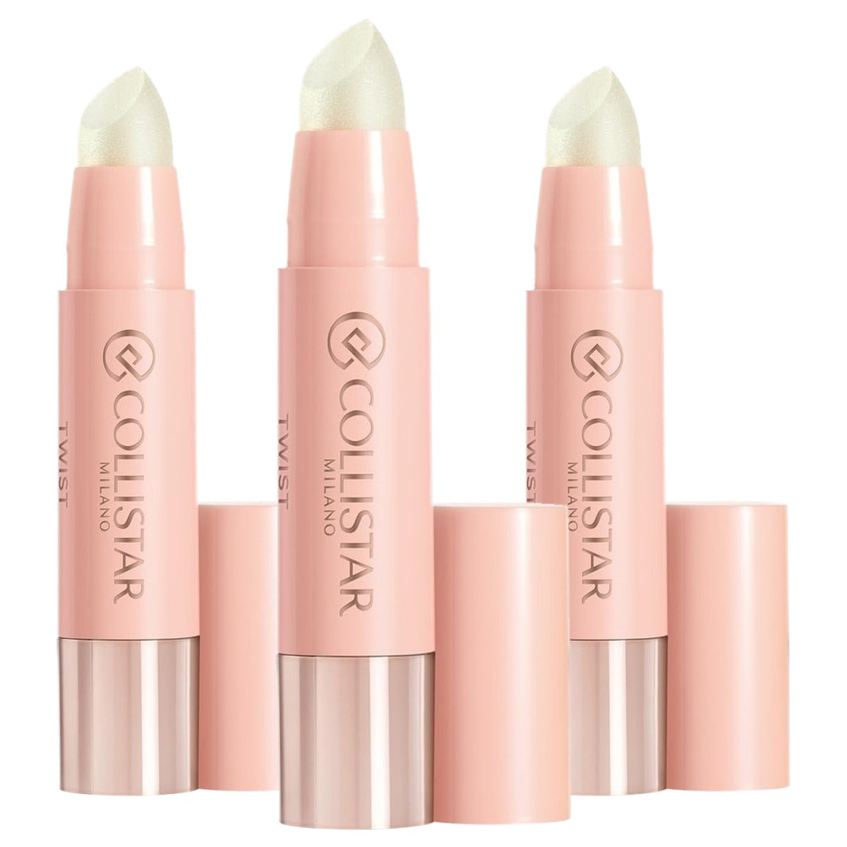 Collistar Twist Balmy Gloss nr. 201 Transparante Parel 2,8 g - 3-pack