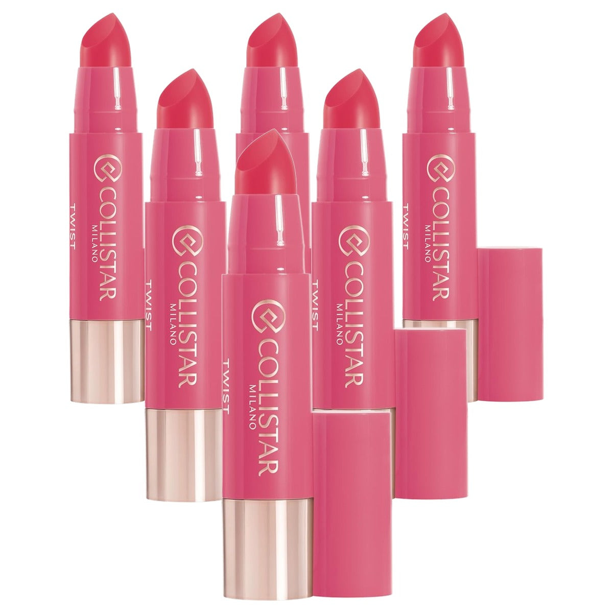 Collistar Twist Balmy Gloss Vochtinbrengende Lipgloss nr. 212 Marshmallow 2,8 g - 6-pack