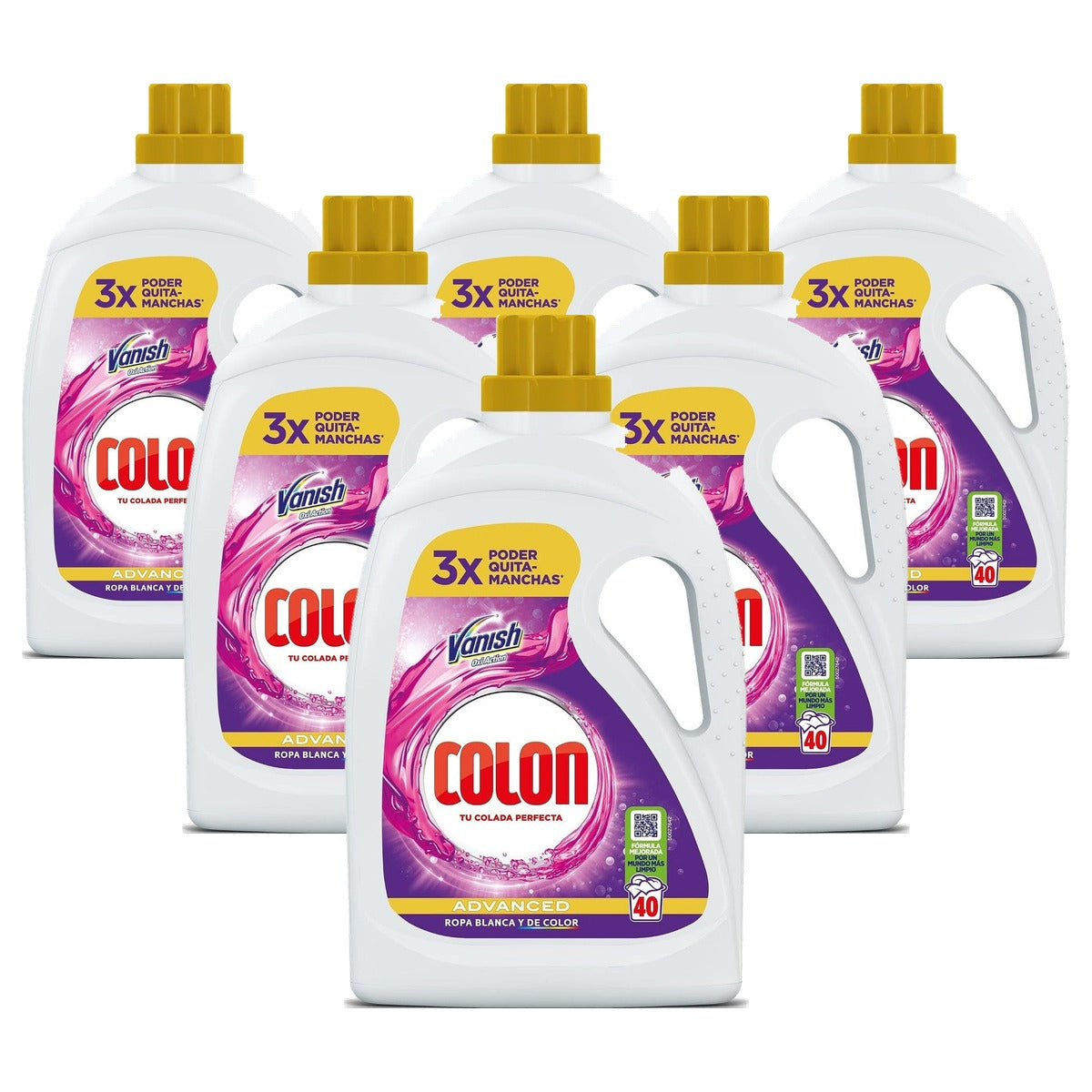 Colon Vanish Powergel 2-in-1 Wasmiddel + Vlekverwijderaar 6 x 1,8 l - Voordeelverpakking