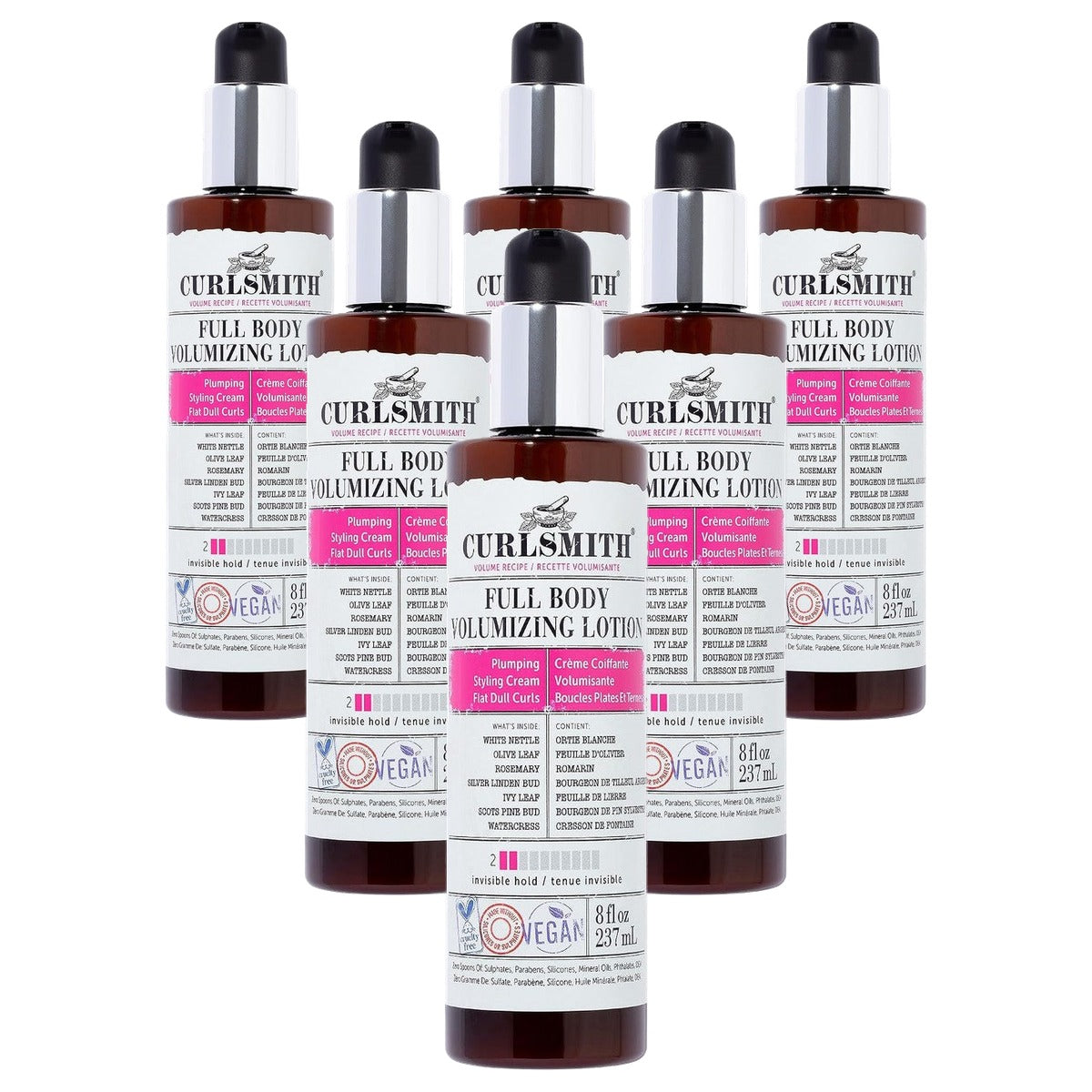 Curlsmith Full Body Volumizing Hair Lotion 237 ml - 6-pack