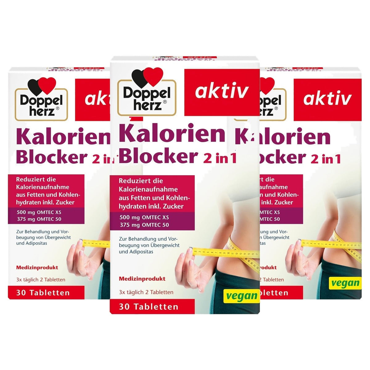 Doppelherz Calorieblocker 2-in-1 30 Tabletten - 3-pack