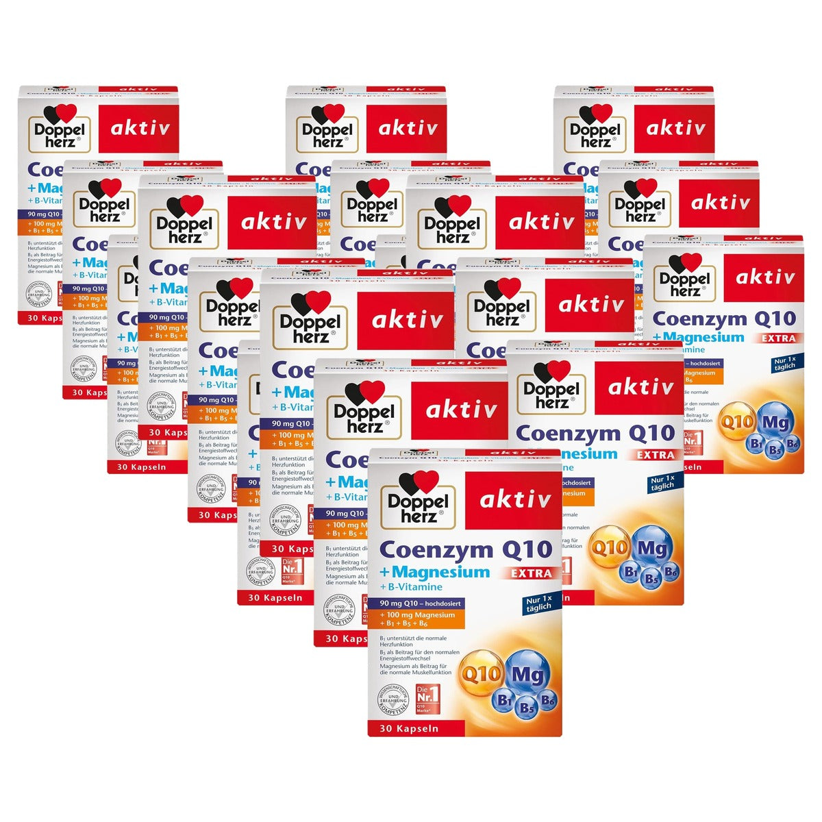 Doppelherz Co-enzym Q10 + Magnesium Extra 3 x 30 Capsules - 6-pack