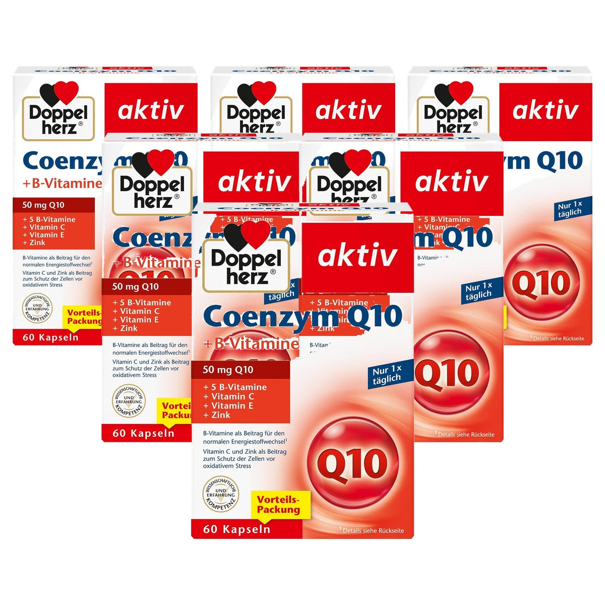 Doppelherz Coenzym Q10 + B-vitamines 60 Capsules - 6-pack
