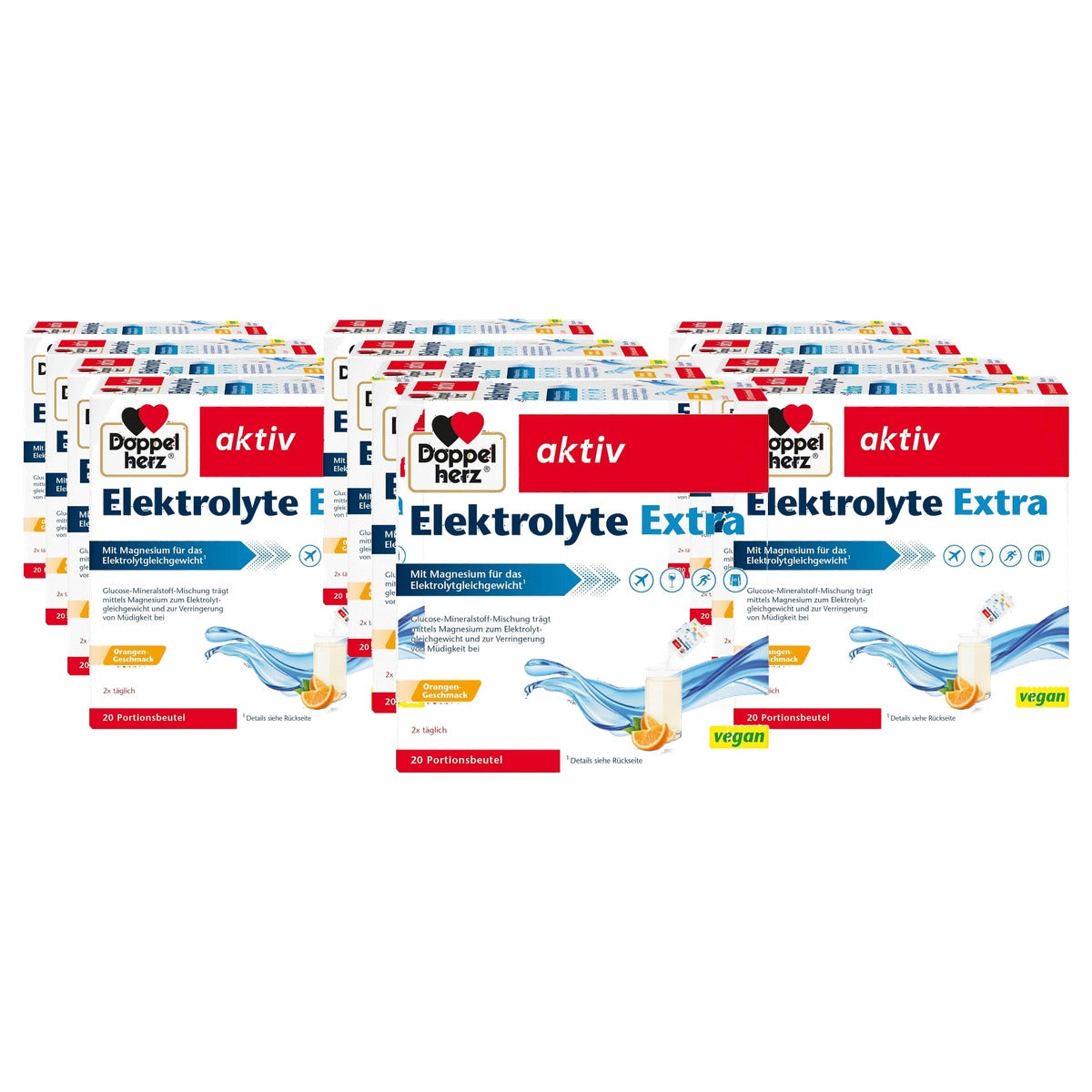 Doppelherz Elektrolyten Extra Sinaasappel 4 x 20 Portiezakjes - 3-pack