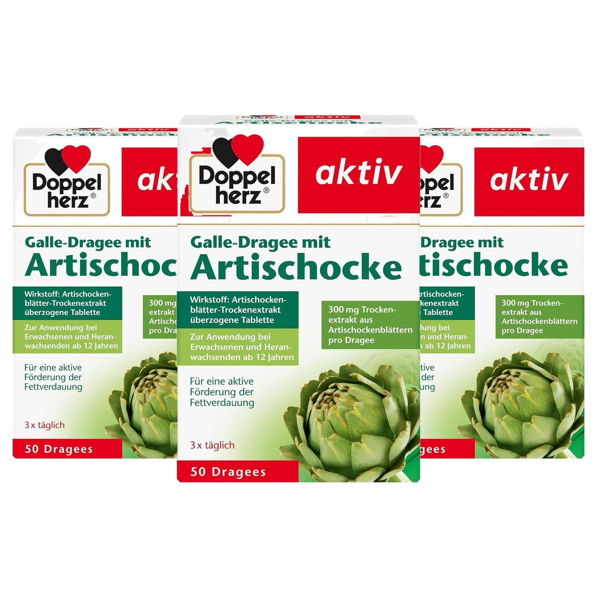 Doppelherz Galle-dragee met Artisjok 50 Tabletten - 3-pack
