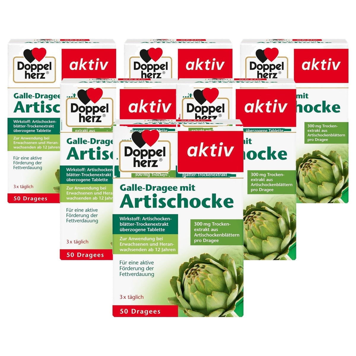 Doppelherz Galle-dragee met Artisjok 50 Tabletten - 6-pack