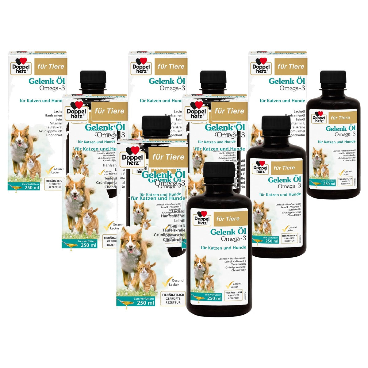 Doppelherz voor Dieren Gewrichtscomplex voor Katten 250 ml - 6-pack