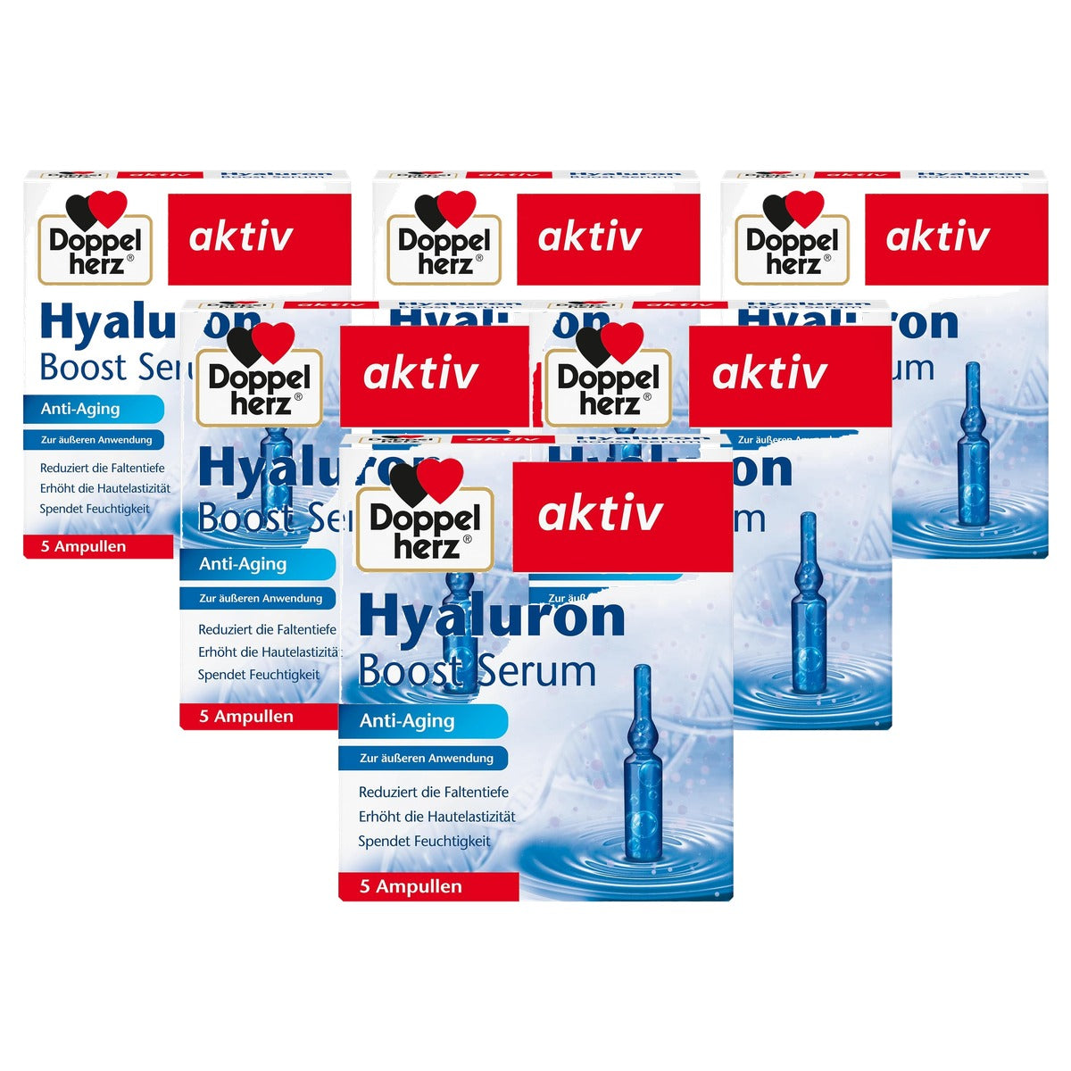 Doppelherz Hyaluron Boost Serum Anti-Aging 5 x 2 ml - 6-pack