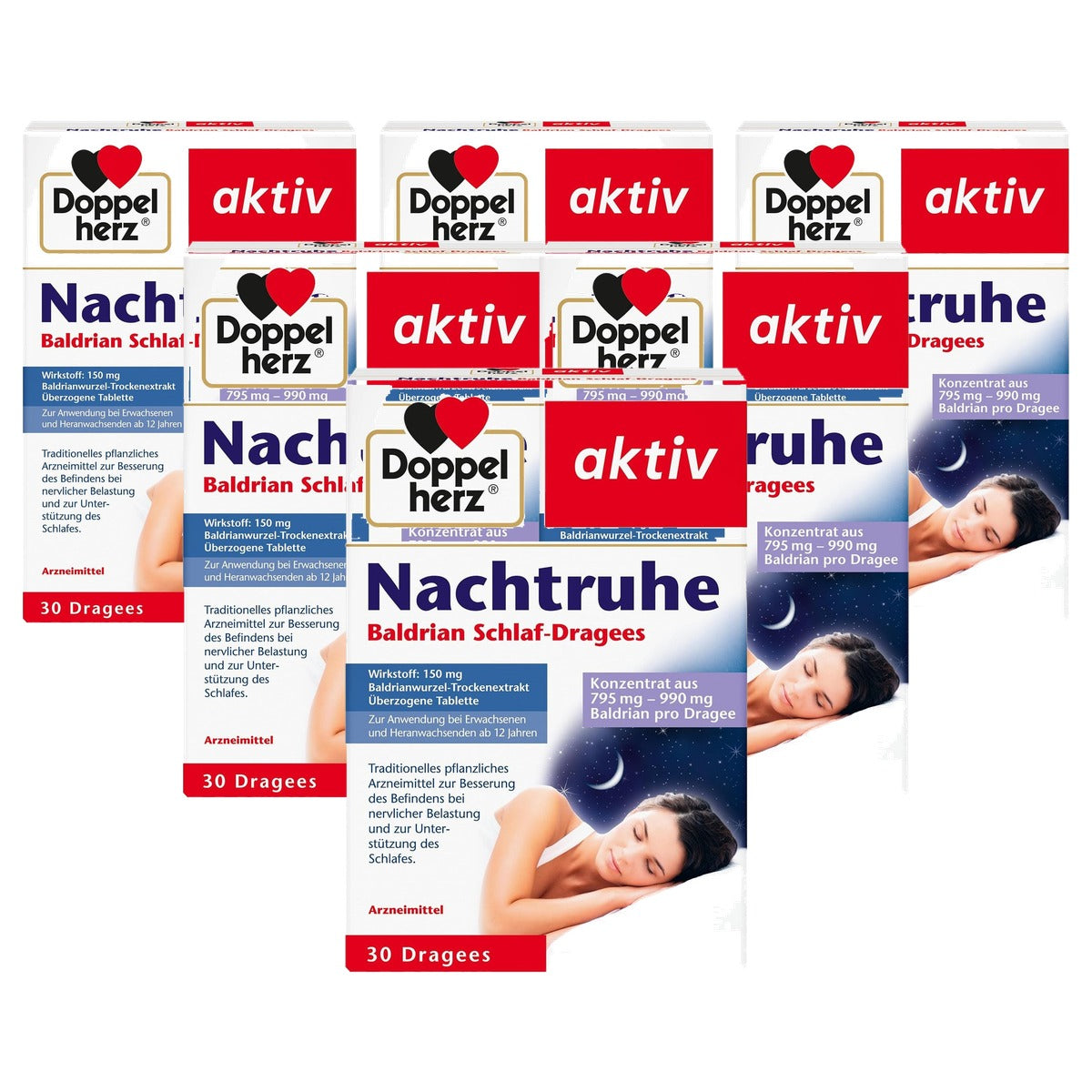 Doppelherz Nachtrust Valeriaan Slaapdragees N 30 dragees - 6-pack