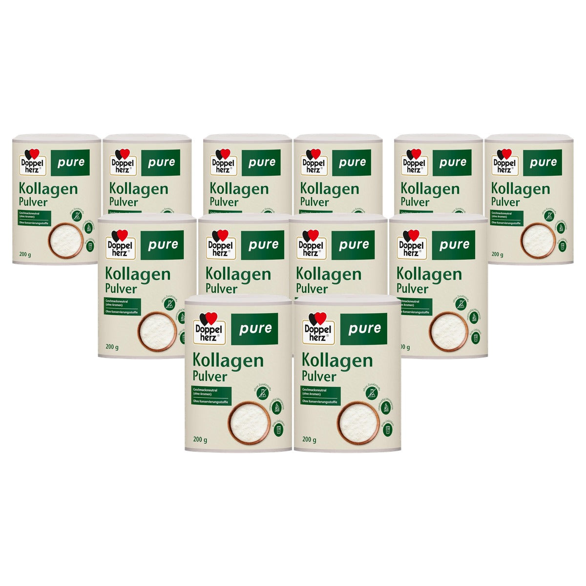 Doppelherz Pure Collageenpoeder Smaakneutraal 2 x 200 g - 6-pack