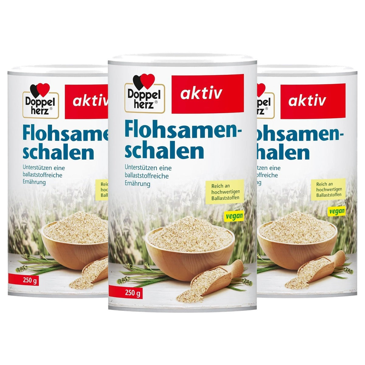 Doppelherz Vlooienzaadschalen Smaakneutraal 250 g - 3-pack