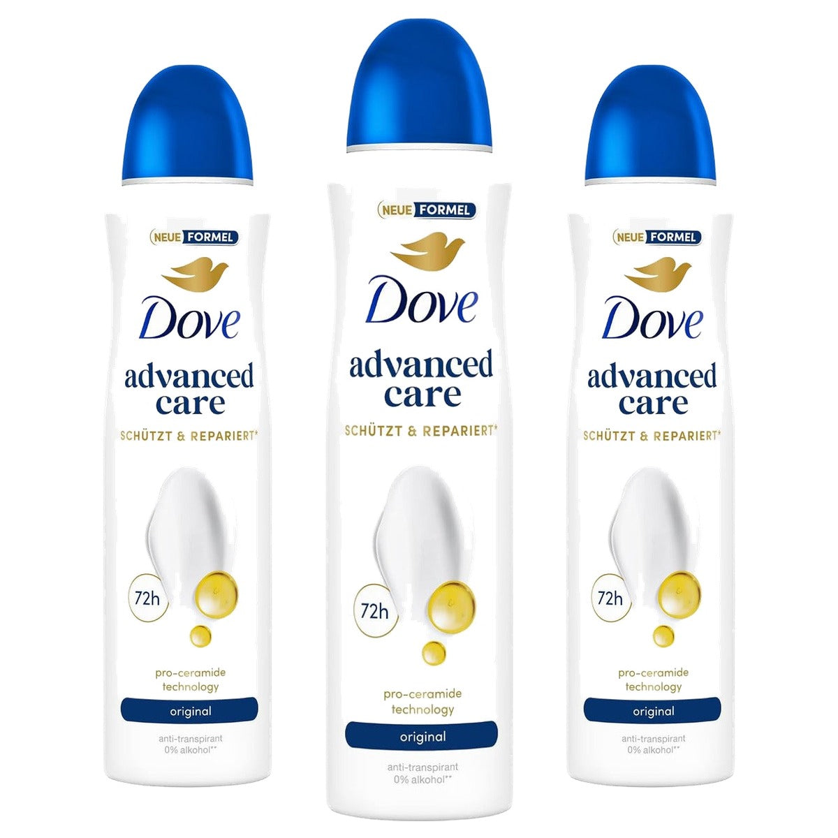 Dove Advanced Care Original deodorantspray 3 x 150 ml - Voordeelverpakking