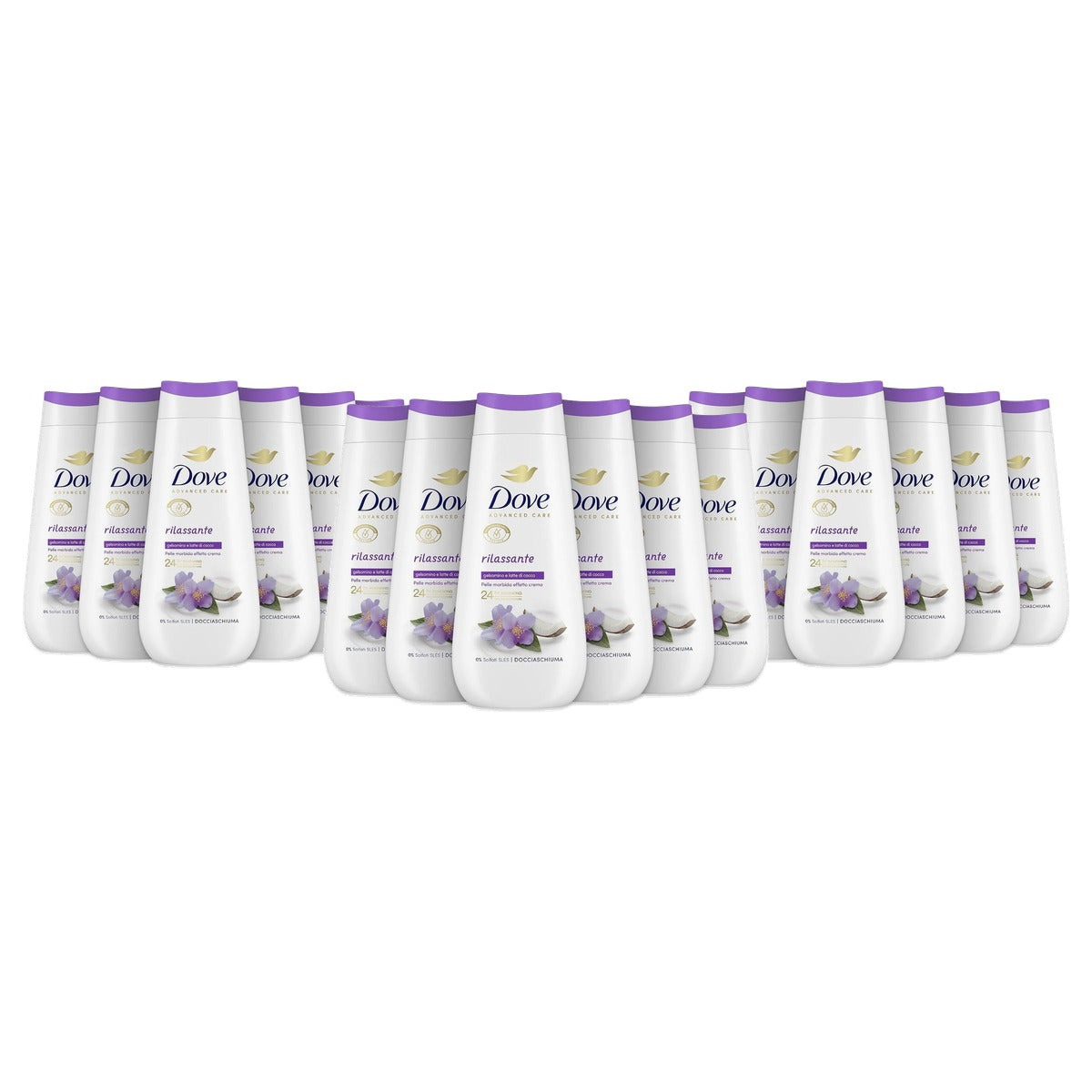 Dove Badschuim Ontspanning Bad- en Douchegel 3 x 225 ml - Voordeelverpakking