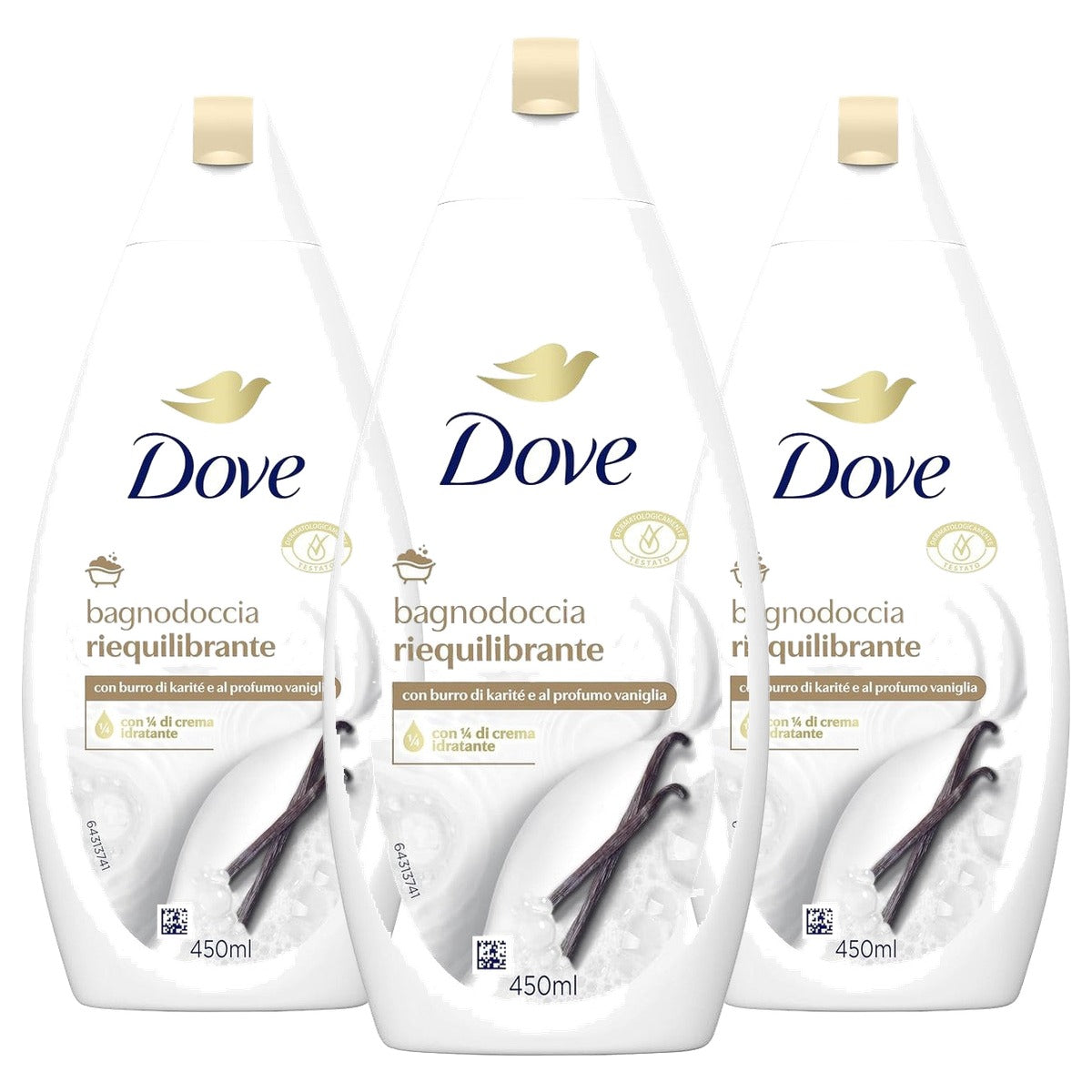 Dove Balancerende douchegel sheaboter & vanille - 3-pack