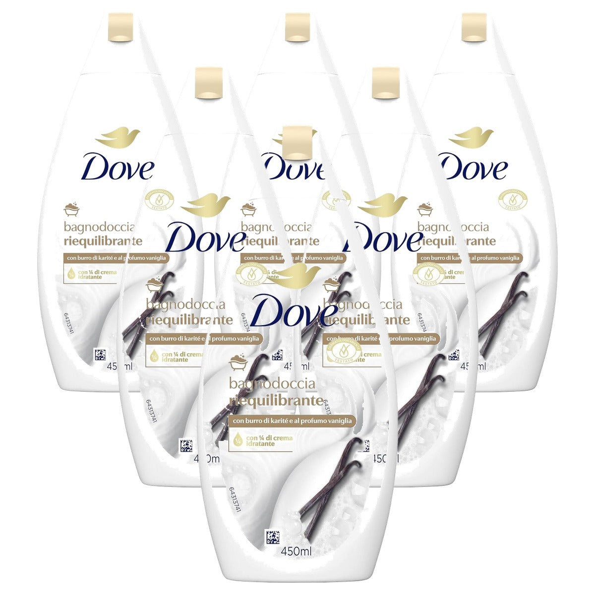 Dove Balancerende douchegel sheaboter & vanille - 6-pack