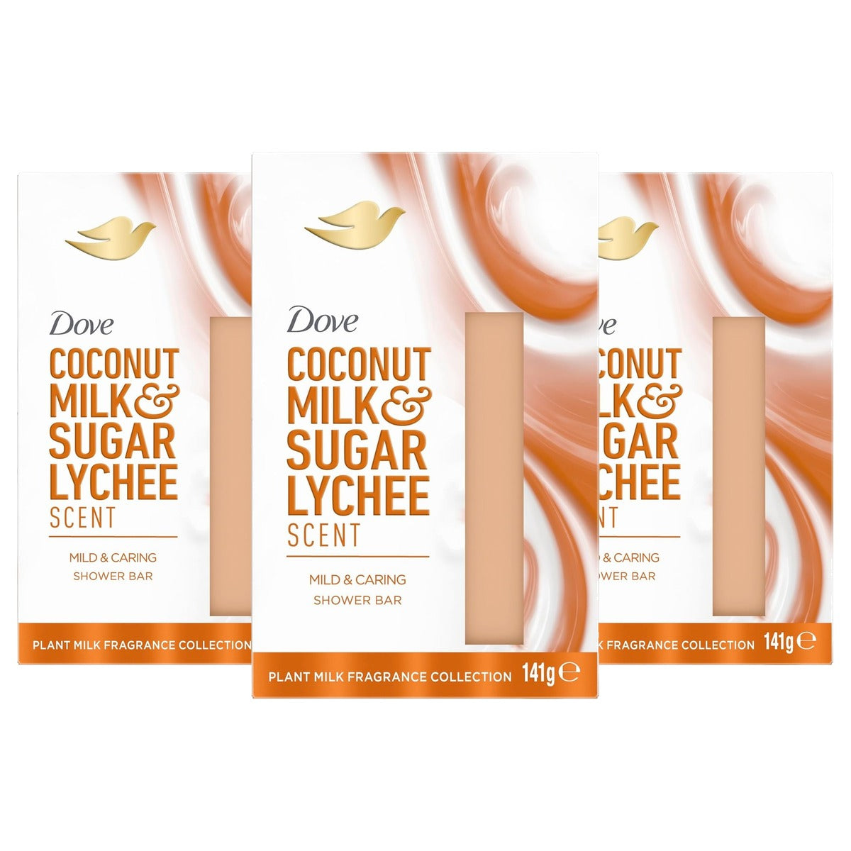 Dove Beauty Bar Kokosmelk & Sugar Lychee 3 x 141 g - Voordeelverpakking