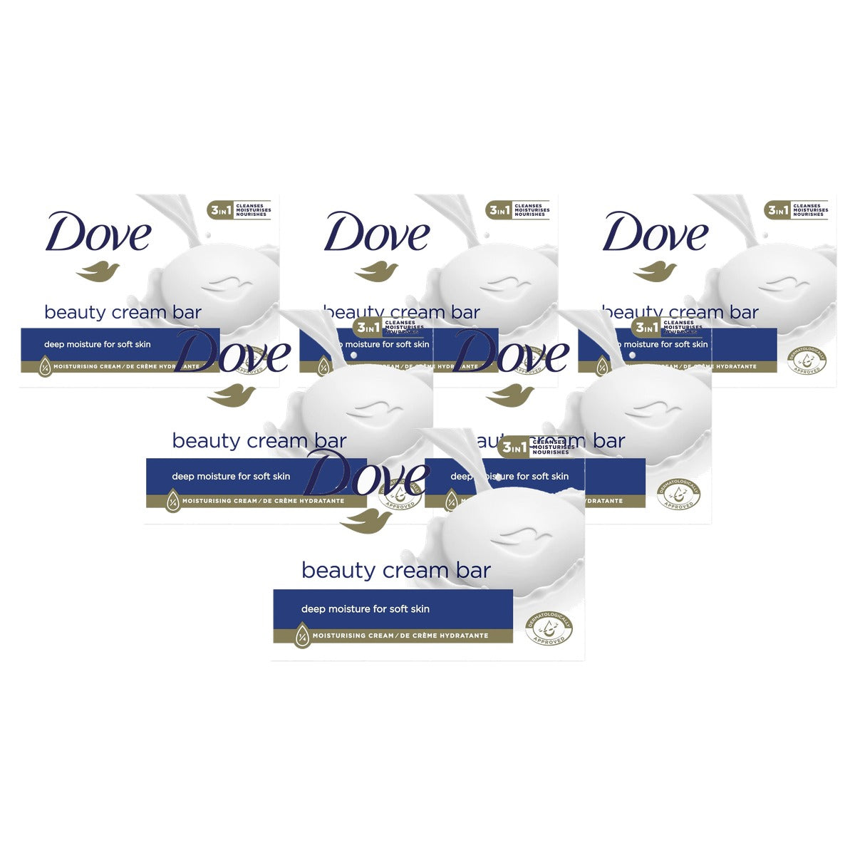Dove Beauty Cream Bar Wasstuk 6 x 90 g - Voordeelverpakking