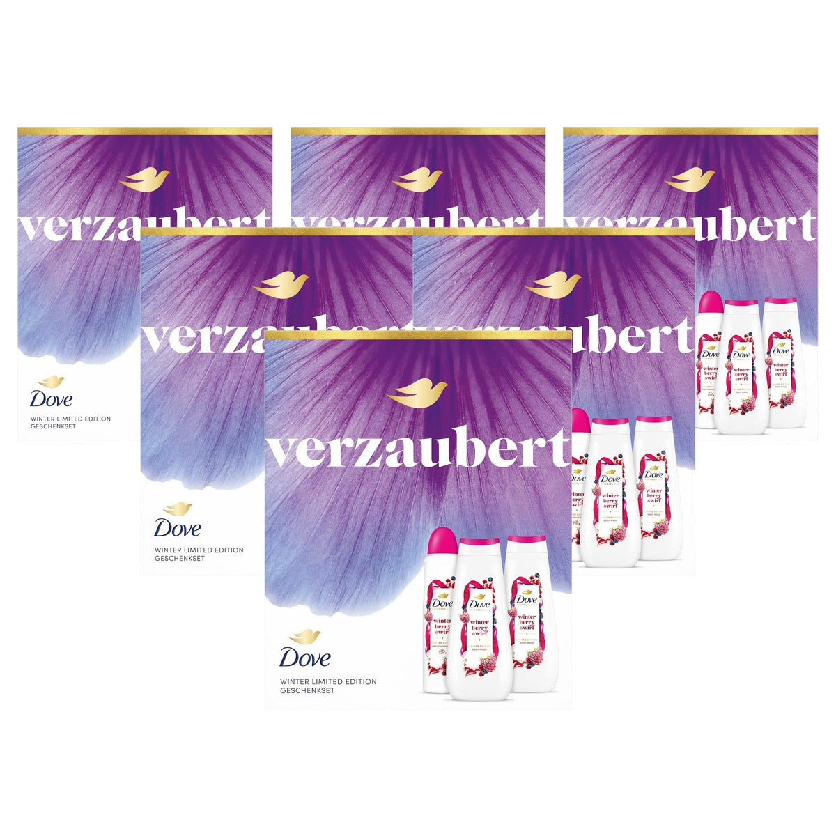Dove Betovert Winter Limited Edition 225 ml + 225 ml + 6 x 150 ml - Voordeelverpakking