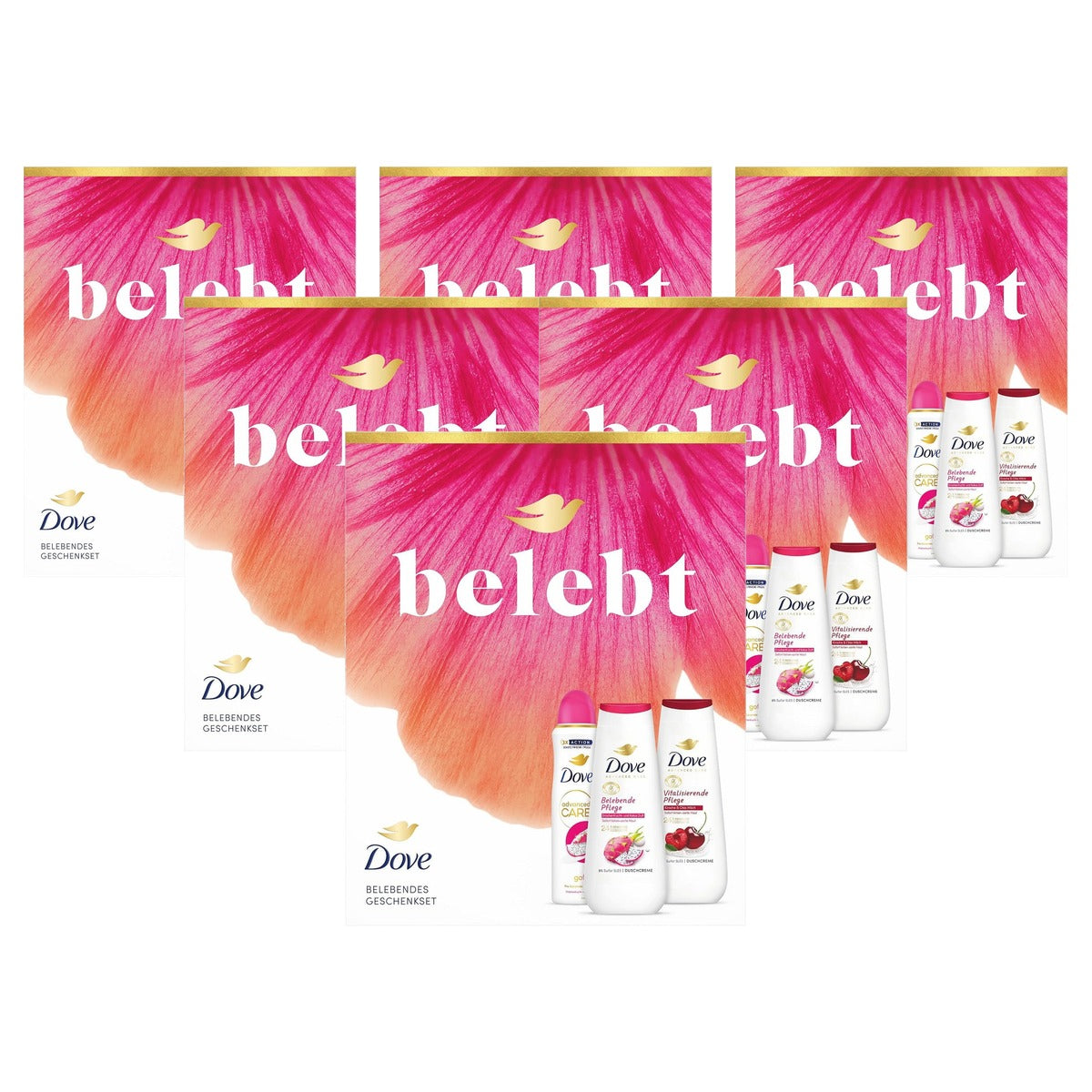 Dove Cadeauset Advanced Care Belebt - 6-pack