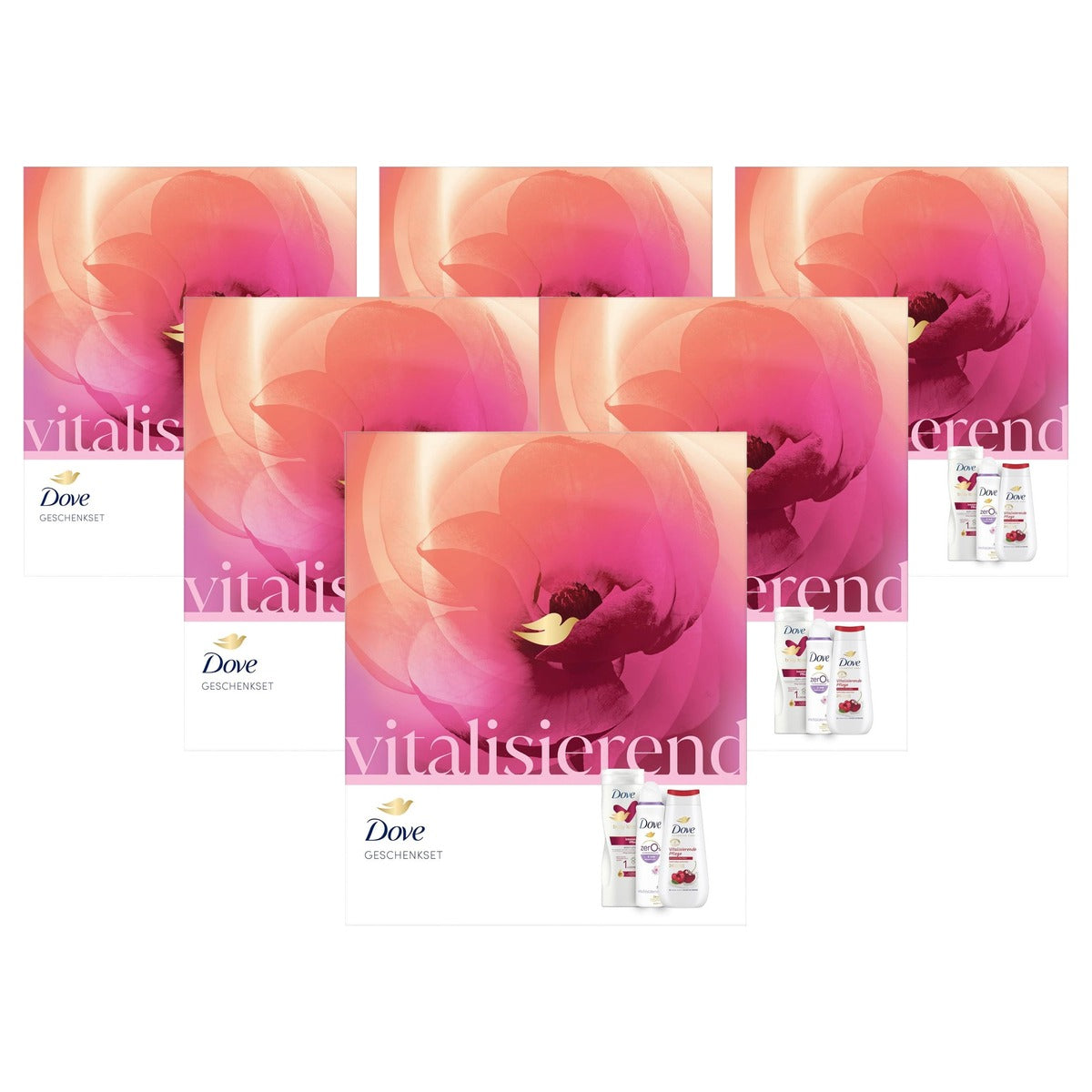 Dove Vitaliserende cadeauset 225 ml + 400 ml + 6 x 150 ml - Voordeelverpakking