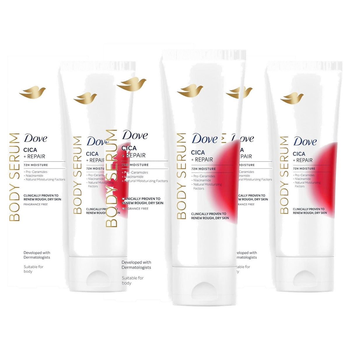 Dove Cica Repair Vochtinbrengende Lotion 3 x 200 ml - Voordeelverpakking