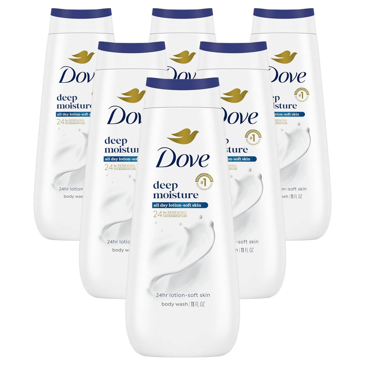 Dove Deep Moisture Nourishing Body Wash 12 OZ - 6-pack