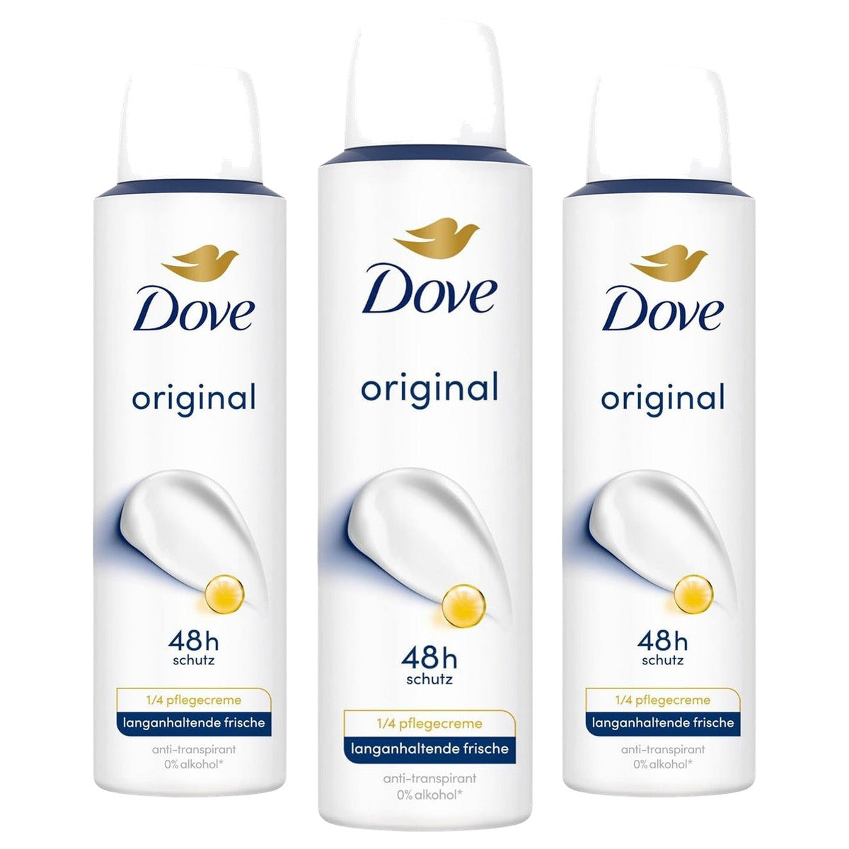 Dove Deo-spray Original Deodorant 3 x 150 ml - Voordeelverpakking