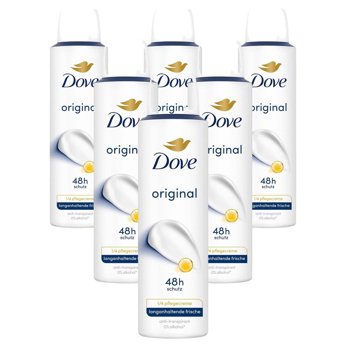 Dove Deo-spray Original Deodorant 6 x 150 ml - Voordeelverpakking