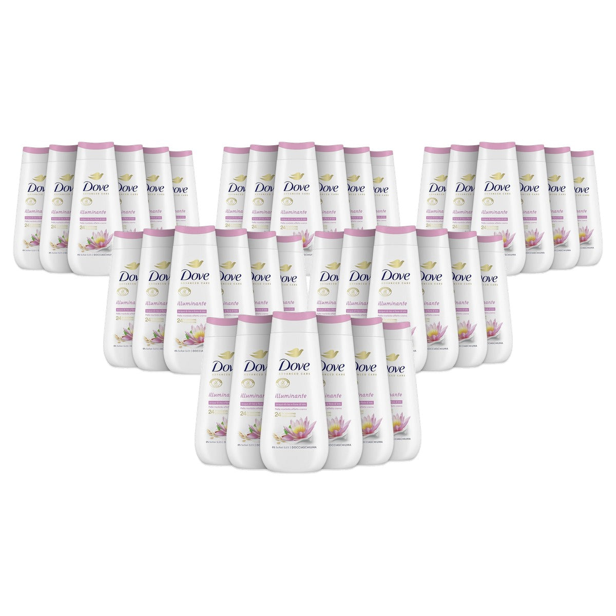 Dove Illuminante douchegel 6 x 225 ml - Voordeelverpakking