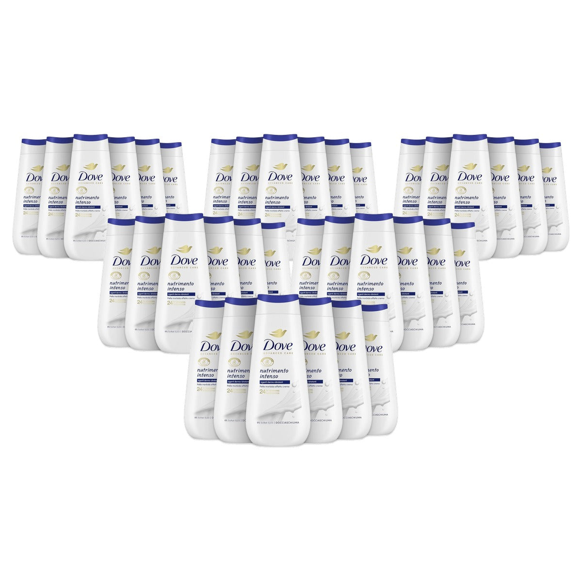 Dove Intensieve Verzorging Douchegel 6 x 225 ml - Voordeelverpakking