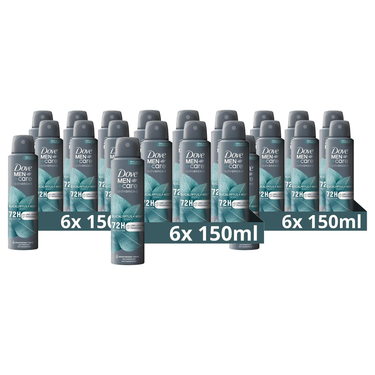 Dove Men+Care Advanced Eucalyptus en Mint Spray - 3-pack