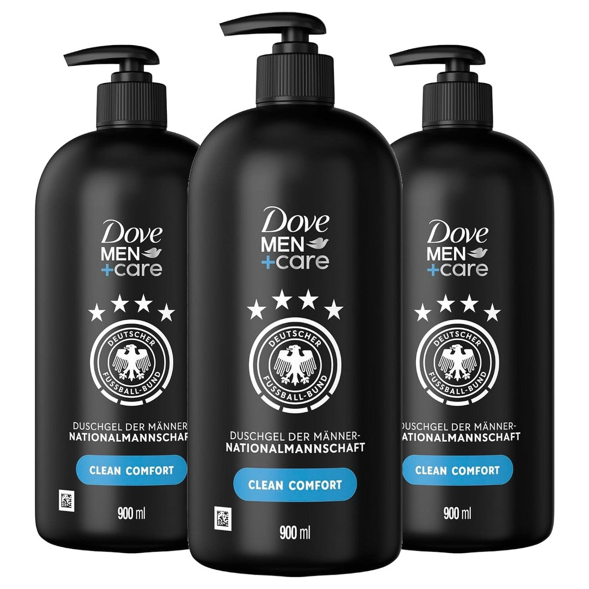 Dove Men+Care Clean Comfort DFB-Edition Douchegel 3 x 900 ml - Voordeelverpakking